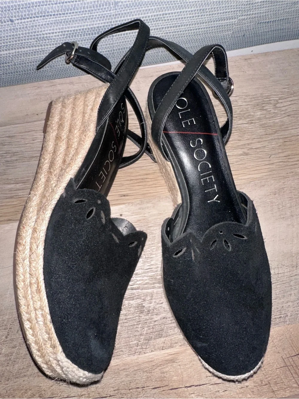 Sole Society black espadrille